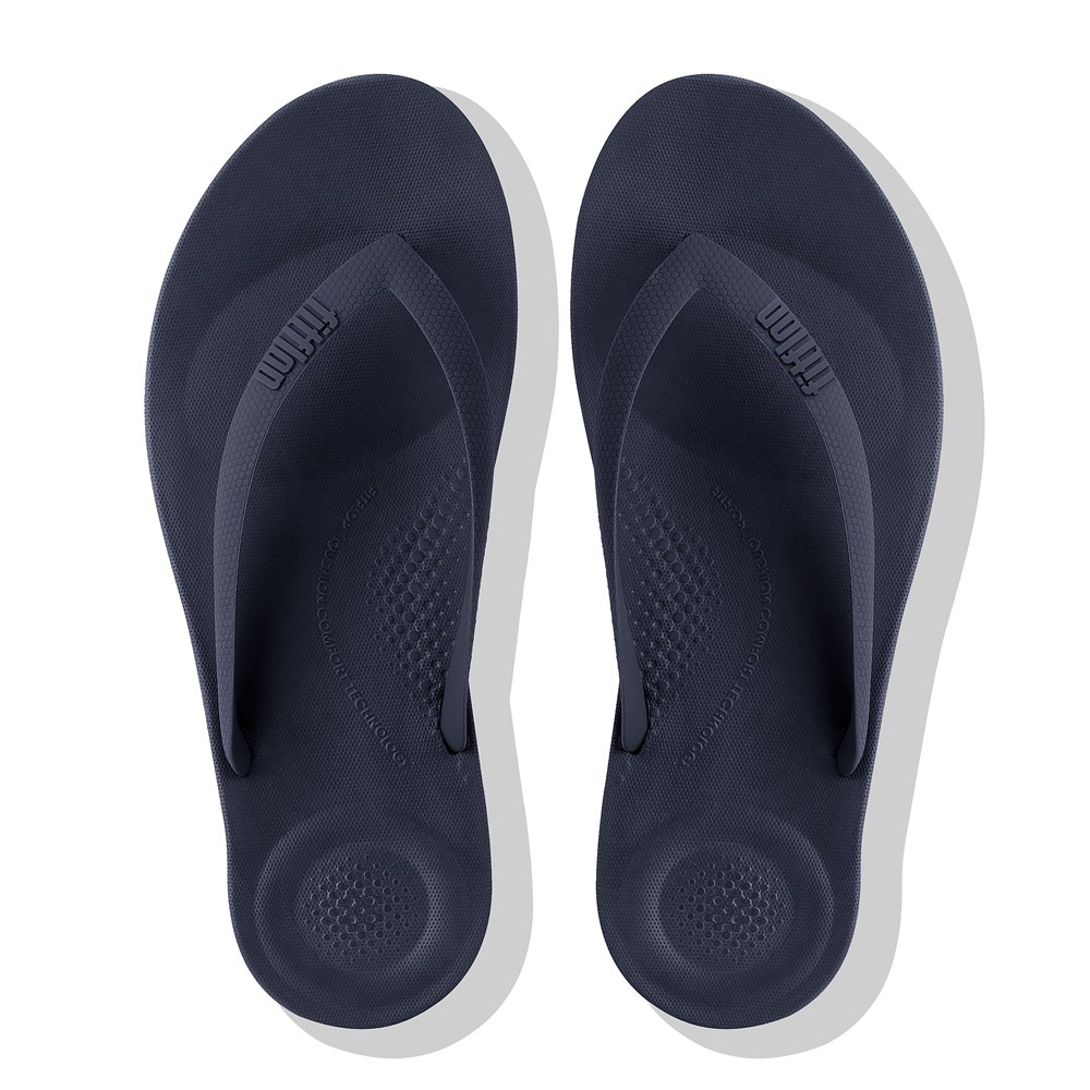 Fitflop Mens Flip-flops Navy - Iqushion Ergonomic - 93BPYFLVK